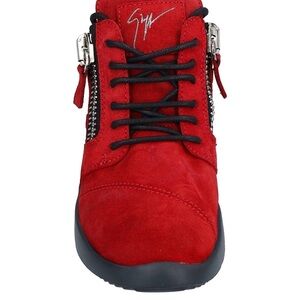 Giuseppe Zanotti Red Suede Sneakers
